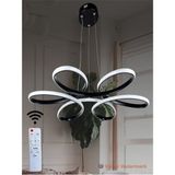 Normadia Modern Papatya Siyah Model 3 Renkli 60 cm LED Avize - Seçenek 1 - Ahşap