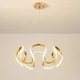 Normadia Modern Renkli Spor LED Avize, Örümcek Model 3, Gold Renk, Şık Tasarım - Seçenek 1 - Altın