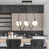 Normadia Modern Siyah Cam Yemek Masası Takımı, Salon ve Oturma Odası Için - Ahşap - Seçenek 1