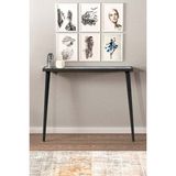 Normadia Modern Siyah Dresuar, 92X20CM, Doğal Masif Ayaklı, Salon ve Hol Dekor - Ahşap