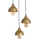 Normadia Modern Siyah Eskitme Sarkıt Avize, Salon, Mutfak ve Cafe Için 3 Lü Set - Seçenek 1 - Altın