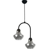 Normadia Modern Siyah Sarkıt Avize Çiftli Set, Salon, Mutfak ve Yatak Odası Için - Seçenek 1 - Ahşap
