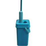 Normadia Motek Soft Mop Mikrofiber Cam ve Parke Temizlik Seti, Çift Hazneli Yıkama - Altın - Turkuaz - Seçenek 1