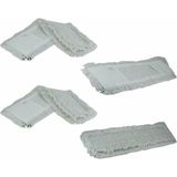 Normadia Nemli Mop 3'lü Paket, 50CM, 165GR, Hijyenik Temizlik Seti - 1BW-Beyaz - Seçenek 1
