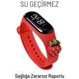 Normadia Örümcek Adam Temalı Dijital LED Çocuk Saati, Su Geçirmez ve Dokunmatik - Seçenek 1 - Altın - Turkuaz