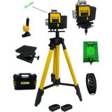 Normadia Otomatik Hizalama Çizgi Terazi, 16 Köşe, 360°, Yeşil Lazer, Çantalı Tripod - Seçenek 1