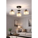 Normadia Parlak Kristal Taşlı Modern Salon, Mutfak ve Yatak Odası Avizesi - Seçenek 1 - 1BW-Beyaz