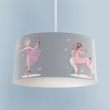 Normadia Pembe Unicorn ve Kız Temalı Bebek ve Çocuk Odası Avizesi - Seçenek 1 - Açık Bej