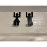 Normadia Pratik Kapı Arkası Askılık, Siyah Metal, Ayaklı, 6 Cm, Çok Amaçlı Kullanım - Seçenek 1 - Ahşap