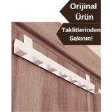 Normadia Pratik Metal Amerikan Kapı Arkası Askılık, Çok Amaçlı Düzenleyici - Seçenek 1 - 1BW-Beyaz