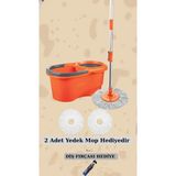 Normadia Pratik Otomatik Temizlik Seti Kova ve 2 Yedek Mop ile Kolay Temizlik - Altın - Seçenek 1