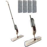 Normadia Pratik Spin Mop Sprey Temizlik Paspası Seti, 4'lü Hazneli ve Kolay Kullanım - Cappuccino - Seçenek 1