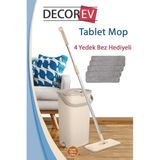 Normadia Pratik Tablet Mop Set, 4 Yedek Bez ile Temizlikte Kolaylık - 1BW-Beyaz - Seçenek 1