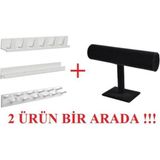 Normadia Pratik Takı Askısı ve Bileklik Standı, Düzenli ve Şık Saklama - Seçenek 1 - Açık Bej