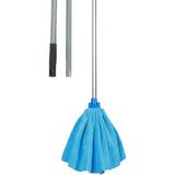 Normadia Pratik Temizlik Seti: Mikrofiber Mop, Sopa Metal Sap, Paspas Ucu ve Havlu - 1BW-Beyaz - Seçenek 1