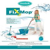 Normadia Pratik ve Hızlı Temizlik Için Motek Fix Mop Seti Mikrofiber Başlık - 1BW-Beyaz - Seçenek 1