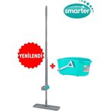 Normadia Pratik Yeşil Tablet Mop ve Mikrofiber Paspas Temizlik Seti - Antrasit - Seçenek 1