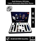 Normadia Premium Seri Akıllı Saat 7 Kordonlu 49MM 2.3 Inç, Şık ve Fonksiyonel - Seçenek 1 - Açık Bej