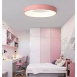 Normadia Renkli 30CM Çocuk ve Yatak Odası Çember LED Tavan Lambası, Modern Aydınlatma - Seçenek 1 - Ahşap - Bej