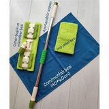 Normadia Renkli 4 Mandallı Temizlik Mop’u, Pratik ve Şık Temizlik Seti - 1BW-Beyaz - Seçenek 1
