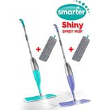 Normadia Renkli Shiny Sprey Mop Çiftli Temizlik Seti, 2 Yedekli, Çok Yönlü Kullanım - Cappuccino - Seçenek 1