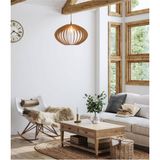 Normadia Rustik Ahşap Minimal Salon Avizesi, Şık ve Sıcak Atmosfer Yaratır - Seçenek 1 - Ahşap - Ceviz
