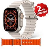 Normadia Sağlam ve Şık 49MM Titanyum Kasa Akıllı Saat, Çift Kordon, Hd Ekran - Seçenek 1 - Altın