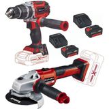 Normadia Şarjlı Darbeli Vidalama ve Taşlama Seti, 2X4.0AH, Kömürsüz, 125MM - Seçenek 1