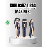 Normadia Şarjlı Unisex Saç ve Sakal Tıraş Makinesi, Ayarlanabilir Taraklar, Sessiz Çalışma - Seçenek 1
