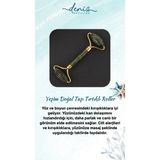 Normadia Sertifikalı Yeşim Doğal Taşı Tırtıklı Masaj Aleti 15X6 cm - 1BW-Beyaz