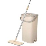 Normadia Sihirli Tablet Mop ve Temizlik Kova Seti 8 Lt, Pratik ve Temiz Çözüm - Açık Kahverengi - Seçenek 1