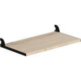 Normadia Şık 30X60 cm Ahşap Raf ve Askılık Sistemi, Dekoratif ve Kullanışlı - Seçenek 1 - 1BW-Beyaz