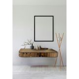 Normadia Şık 95X15 cm Ayna Kaplı Dresuar ve Çekmeceli Duvara Monte Rafi - Altın