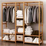 Normadia Şık Ahşap Ayaklı Askılık 150X140X30, Dayanıklı ve Estetik Tasarım - Seçenek 1 - Ahşap - Ceviz