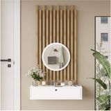 Normadia Şık Aynalı Dresuar Ahşap Çıtalı Set, Modern ve Elegant Tasarım