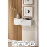 Normadia Şık Duvara Monte Dresuar, 2 Bölmeli Kapaklı Konsol 60 Cm, Modern Tasarım
