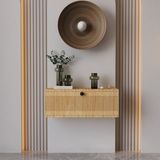Normadia Şık Melura Dresuar Safir Meşe, 100% Mdf, Duvara Monte, Modern Tasarım - Ahşap - Ceviz