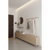 Normadia Şık Metal Duvara Monte Elbise Askısı 100X25 Cm, Dekoratif ve Pratik Tasarım - Seçenek 1 - Altın