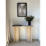 Normadia Şık Traverten Görünümlü Mdflam Dresuar, 100X33 Cm, Modern Tasarım