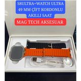 Normadia Şık ve Fonksiyonel 49MM Akıllı Saat, Çift Kordon ve Uzun Pil Ömrü - Seçenek 1