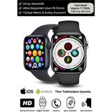 Normadia Su Geçirmez, Bluetooth, Alarm, Sensorli, 45MM, Ios ve Android Uyumlu Akıllı Saat - Seçenek 1 - Ahşap