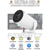 Normadia Taşınabilir 130" Inç Yansıtma Sinema Projeksiyon Cihazı, Android 11.0 ve Bluetooth - 1BW-Beyaz