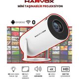 Normadia Taşınabilir 130" Yansıtma Sinema Projeksiyonu, Android 11.0, Bluetooth - 1BW-Beyaz