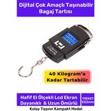 Normadia Taşınabilir Dijital LCD Ekran Seyahat Bagaj Ağırlık Tartısı - Ahşap