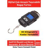 Normadia Taşınabilir Dijital LCD Ekran Seyahat Bavul Ağırlık Tartısı - Ahşap