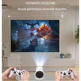 Normadia Taşınabilir Sinema Projeksiyon 1280X720P, Android, Oyun Modlu, Hediyeli - 1BW-Beyaz