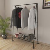 Normadia Tekerlekli Oval Askılık, Ayaklı Konfeksiyon ve Butik Dolap - Seçenek 1 - Ahşap