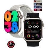 Normadia Titanyum Kasa Akıllı Saat, 45MM, Çoklu Uyumlu, Çift Kordon, Pusulalı - Seçenek 1
