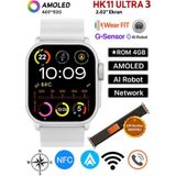 Normadia Üçüncü Nesil 49MM Amoled Ekranlı Çift Çekirdekli Akıllı Saat, 2 Kordonlu - Seçenek 1