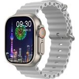 Normadia Ultra 8 Plus 49MM Akıllı Saat, Çift Kordon, Android ve Ios Uyumlu - Seçenek 1 - 1BW-Beyaz